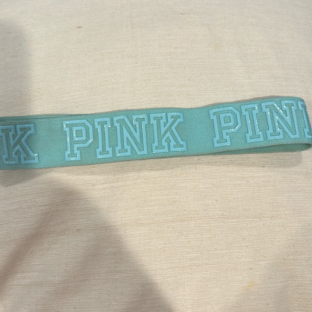 Pink brand teal headband